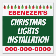 12" x 12" Weihnachtsbeleuchtung - Logo für die Ins