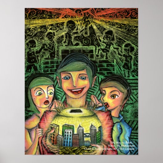 12" x 15,53" Poster (Vorne)