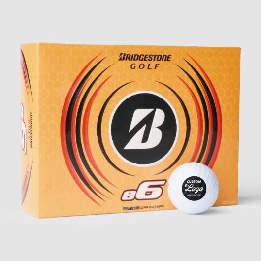 12 x Bridgestone e6 Custom Logo Golf Balls Golfball (Verpackungen)