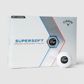 12 x Callaway Supersoft Custom Logo Golf Balls Golfball (Verpackung)