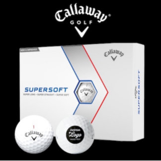 12 x Callaway Supersoft Golfbälle mit individuelle