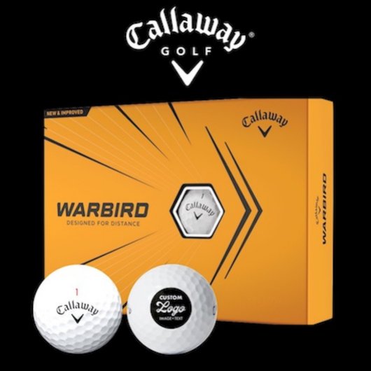 12 x Callaway Warbird Custom Logo Golf Balls Golfball