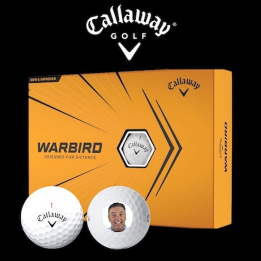 12 x Callaway Warbird Custom Photo Golf Balls Golfball