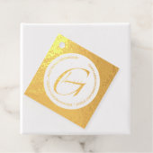 12 x Echte Gold FOIL Visitenkarten - DIY IDEA Geschenkanhänger (Mit Box)