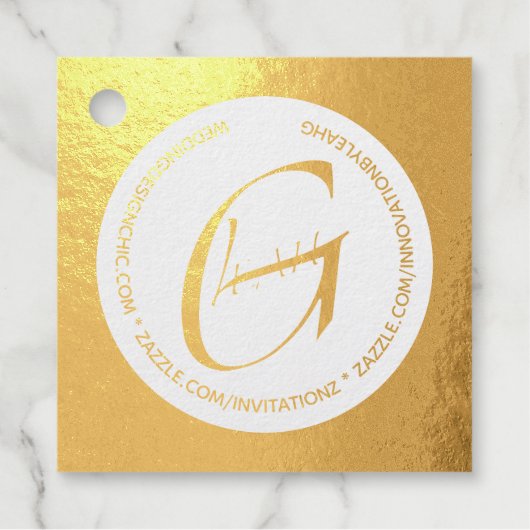 12 x Echte Gold FOIL Visitenkarten - DIY IDEA Geschenkanhänger (Vorderseite)