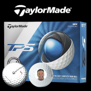 12 x TaylorMade TP5 Custom Foto Golfbälle