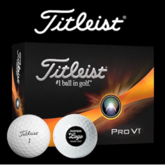 12 x Titleist Pro V1 Custom Logo Golf Balls Golfball