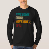 12 Years Old 12th Bday Boys Awesome Since Novembe T-Shirt (Vorderseite)