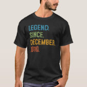 12 Years Old  12th Bday Boys Legend Since December T-Shirt (Vorderseite)