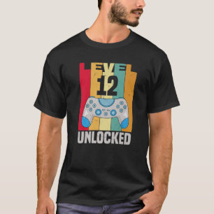 12 Yr Old Boy Gamer Geburtstag Junge Stufe 12 unve T-Shirt