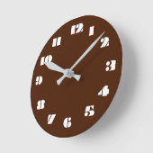 12 Zahlenauswahl aus brauner Uhr (Winkel)