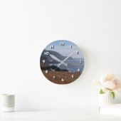 12 Zahlenoptionen - Rocky Coast-Clock Runde Wanduhr (Zuhause)