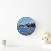 12 Zahlenoptionen - Rocky Coast-Clock Runde Wanduhr (Zuhause)
