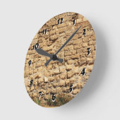 12 Zahlenoptionen zur Auswahl aus der Stone Wall U Runde Wanduhr (Winkel)