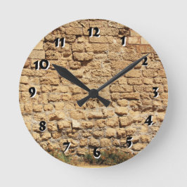 12 Zahlenoptionen zur Auswahl aus der Stone Wall U Runde Wanduhr