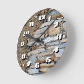 12 Zahlenoptionen zur Auswahl der Steine-Uhr Runde Wanduhr (Winkel)
