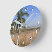 12 Zahlenwahl wählen - See von Galiläa Runde Wanduhr (Winkel)