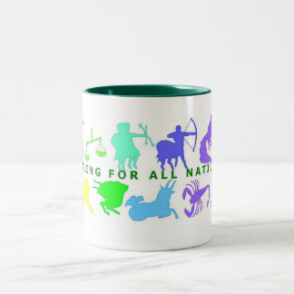 12 Zeichen Weihnachten Zweifarbige Tasse