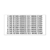 12 Zeilen Rücksendeadresse kundenspezifisch Permastempel (Design)