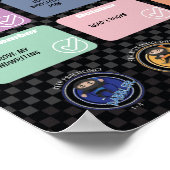 12 ZIELE IN 12 MONATEN - HERAUSFORDERUNGSPOSTER POSTER (Ecke)