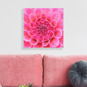 12 Zoll x 12 Zoll überzogene Canvas - rosa Blume Leinwanddruck (Insitu (Wohnzimmer))