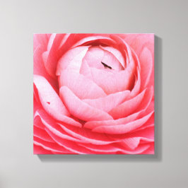 12 Zoll x 12 Zoll überzogene Canvas - rosa Blume Leinwanddruck