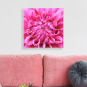 12 Zoll x 12 Zoll überzogene Canvas - rosa Blume Leinwanddruck (Insitu (Wohnzimmer))