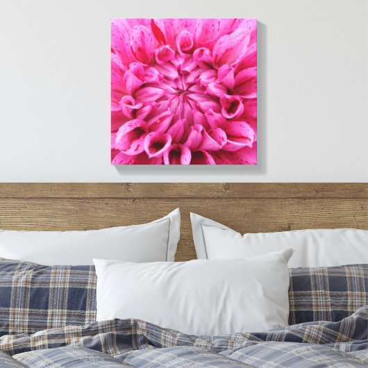 12 Zoll x 12 Zoll überzogene Canvas - rosa Blume Leinwanddruck (Insitu (Schlafzimmer))