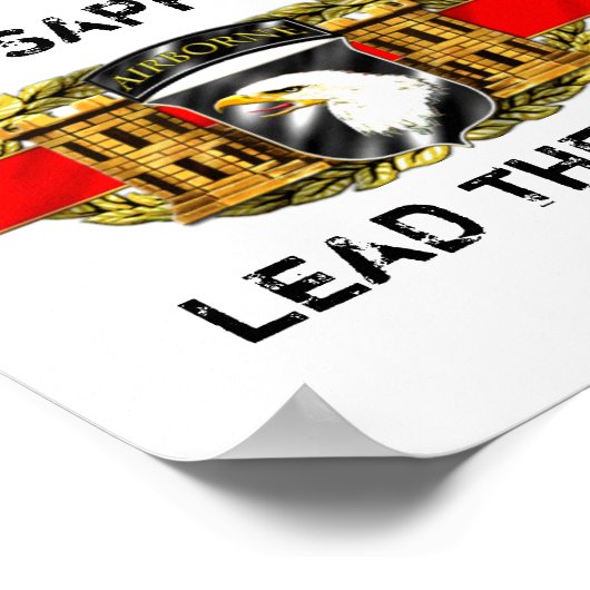 12B 101. Im Flugzeug Abteilung Poster (Ecke)