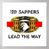 12B 101. Im Flugzeug Abteilung Poster (Vorne)