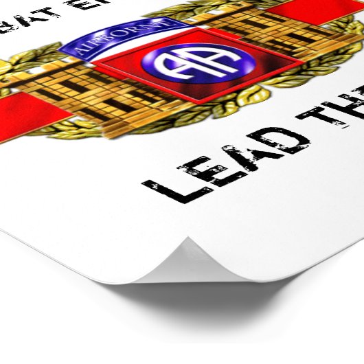 12B 82. Im Flugzeug Division Poster (Ecke)