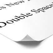 12pt Times New Roman Double Spaced Poster (Ecke)