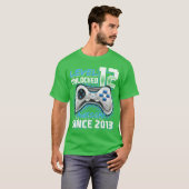 12th Birthday Boy Level 12 Gamer 12 Year Video Gam T-Shirt (Vorne ganz)