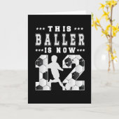 12th Birthday Gift Soccer Player 12 Year Old Boy Karte (Gelbe Blume)