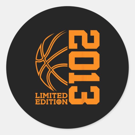 12th Birthday Sketll Limited Edition 2013 Runder Aufkleber (Vorderseite)