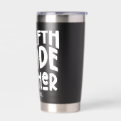 12th Grade Teacher Minimalist Text Thermobecher (Links)