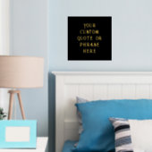 12x12 Black GOLD Custom Quote Signing ART DECO Foliendrucke (In Situ (Schlafzimmer))
