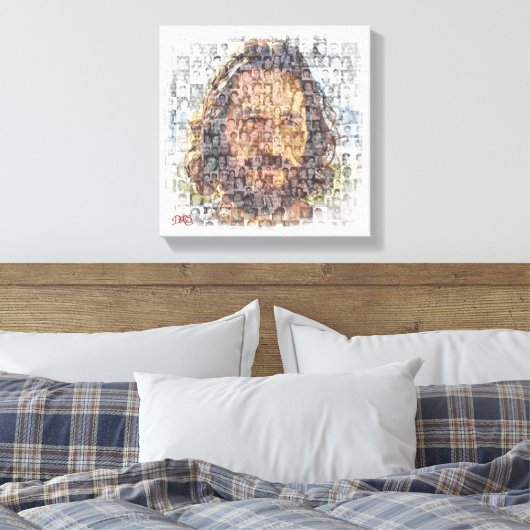 12x12 gesteppte Canvas Print Leinwanddruck (Insitu (Schlafzimmer))