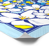 12x12 Jugendstil Songbird Print Poster (Ecke)