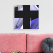 12x12" Lavender Moon Trend Abstract Art Violet Leinwanddruck (Insitu (Wohnzimmer))