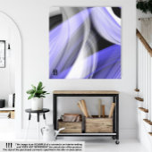 12x12" Lavender Moon Trend Abstract Art Violet Leinwanddruck