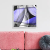 12x12" Lavender Moon Trend Abstract Art Violet Leinwanddruck (Insitu (Wohnzimmer))