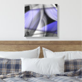 12x12" Lavender Moon Trend Abstract Art Violet Leinwanddruck (Insitu (Schlafzimmer))