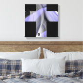 12x12" Lavender Moon Trend Abstract Art Violet Leinwanddruck (Insitu (Schlafzimmer))