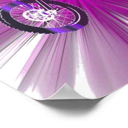 12x12 Pink Beam Poster (Halbschall) (Ecke)