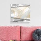 12x12" Sandy Tornado Trend Abstrakt Art Beige Leinwanddruck (Insitu (Wohnzimmer))