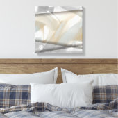 12x12" Sandy Tornado Trend Abstrakt Art Beige Leinwanddruck (Insitu (Schlafzimmer))