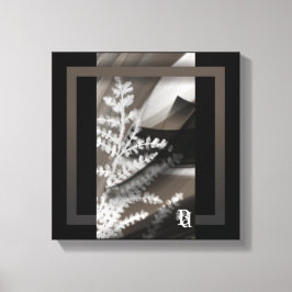 12x12" Terra’s Tender Whisper Abstract Brown Flowe Leinwanddruck