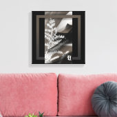 12x12" Terra’s Tender Whisper Abstract Brown Flowe Leinwanddruck (Insitu (Wohnzimmer))