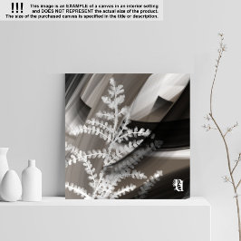 12x12" Terra’s Tender Whisper Abstract Brown Flowe Leinwanddruck